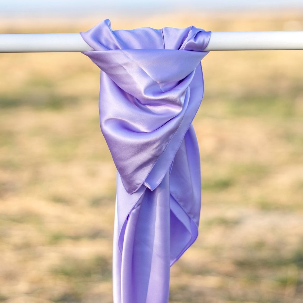 Lavender Silk Wild Rag Scarf